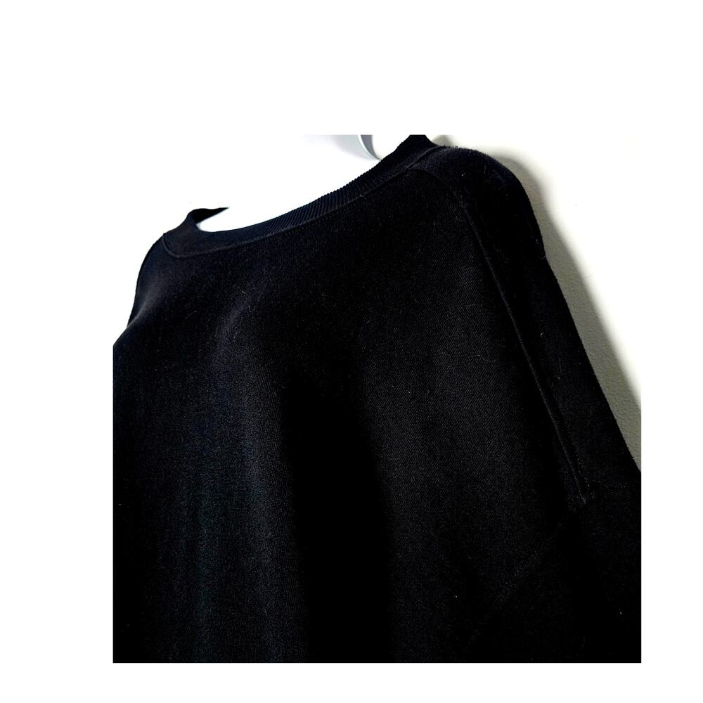 Aerie Black Bow Back Sweatshirt Women’s XS Cozy Fall Loungewear Pullover Top - Picture 2 of 13